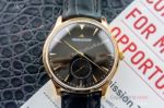 Replica Jaeger LeCoultre Master Ultra Thin Yellow Gold Black Watch Swiss Grade 1